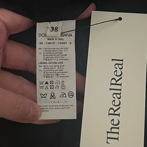 Dolce & Gabbana Floral Print Vintage 90s Y2K High Rise Back Slit Baroque Sz 38 - Picture 9 of 11